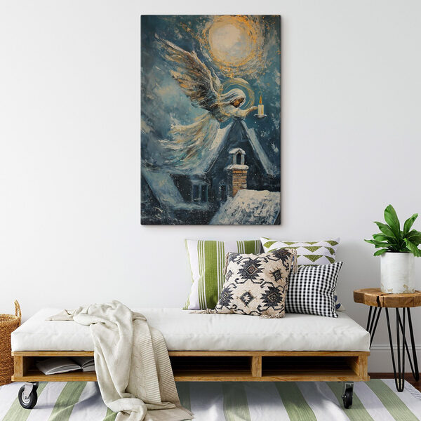 Painting of a woman holding a candle Painting of a woman holding a candle