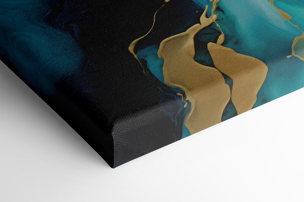 Fluid swirls of vibrant blue hues Fluid swirls of vibrant blue hues