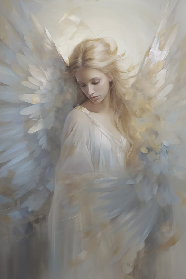 Woman with wings in her hair Woman with wings in her hair