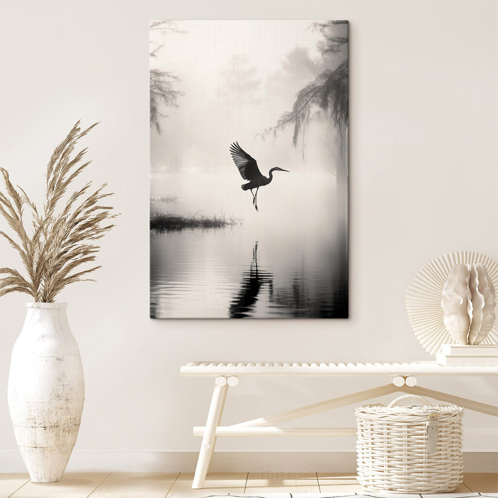 Bird flying over water Bird flying over water