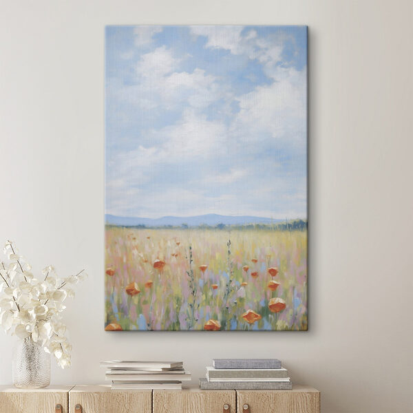 Field of flowers and grass