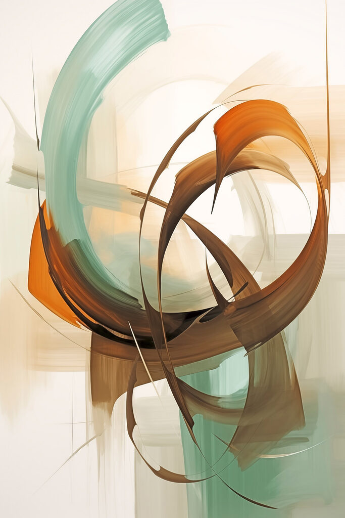 Painting of a swirly circle Painting of a swirly circle
