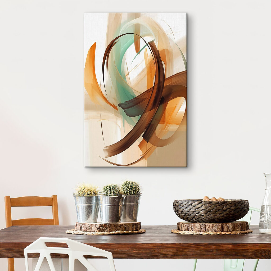 Dynamic swirls in earthy tones Dynamic swirls in earthy tones