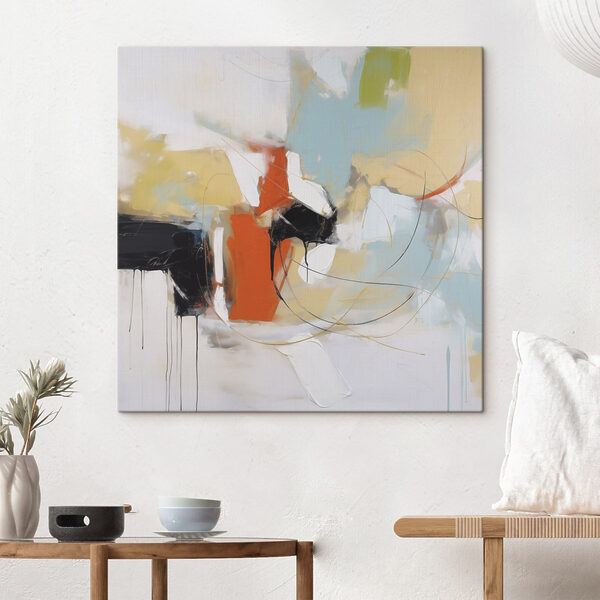 Painting of a colorful abstract art Painting of a colorful abstract art