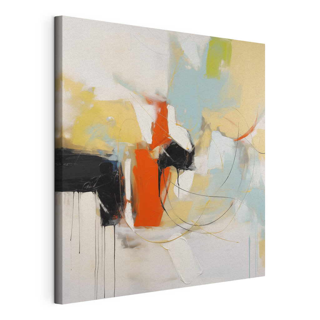 Painting of a colorful abstract art Painting of a colorful abstract art