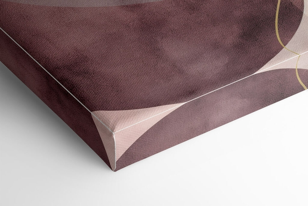 - Soft curves in muted tones - Soft curves in muted tones