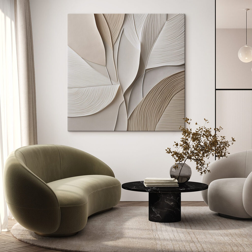 Organic patterns in soft hues