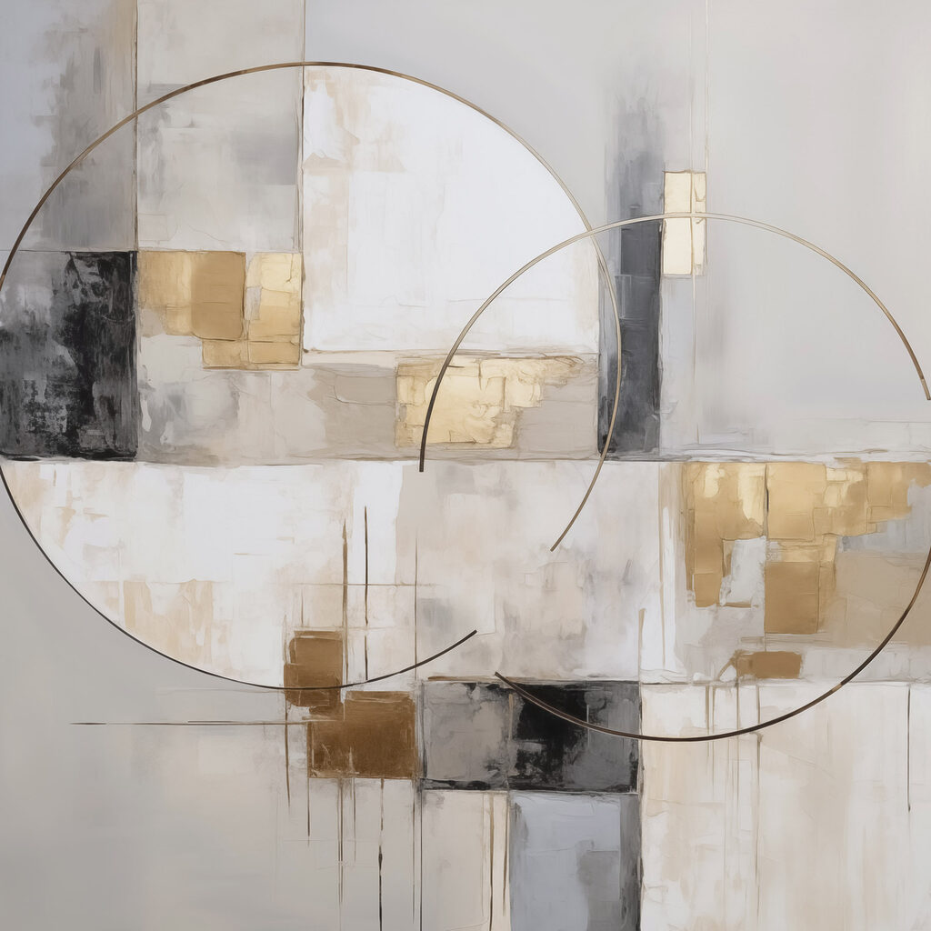 Abstract circles in muted tones Abstract circles in muted tones