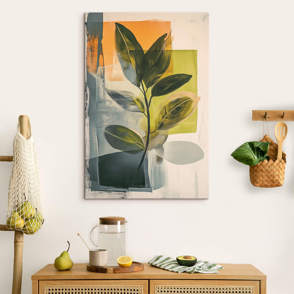 Painting of a leafy plant