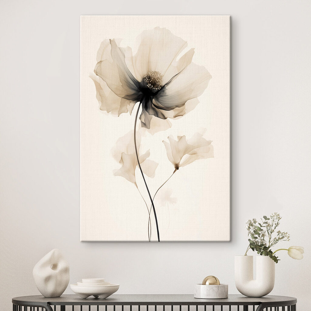 Flower with transparent petals