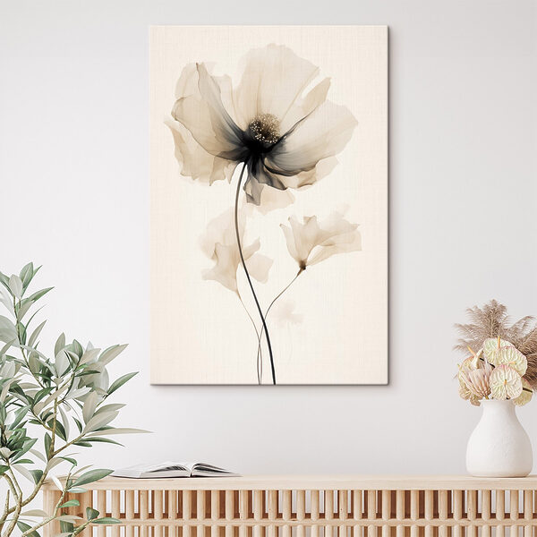 Flower with transparent petals