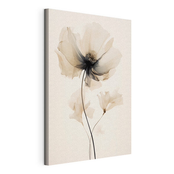 Vászonképek Canvas print Flower with transparent petals (Cikkszám: s46944) Vászonképek Vászonképek Canvas print Flower with transparent petals (Cikkszám: s46944)