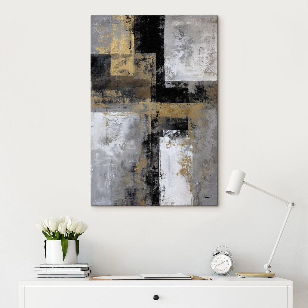 Abstract interplay of dark and light