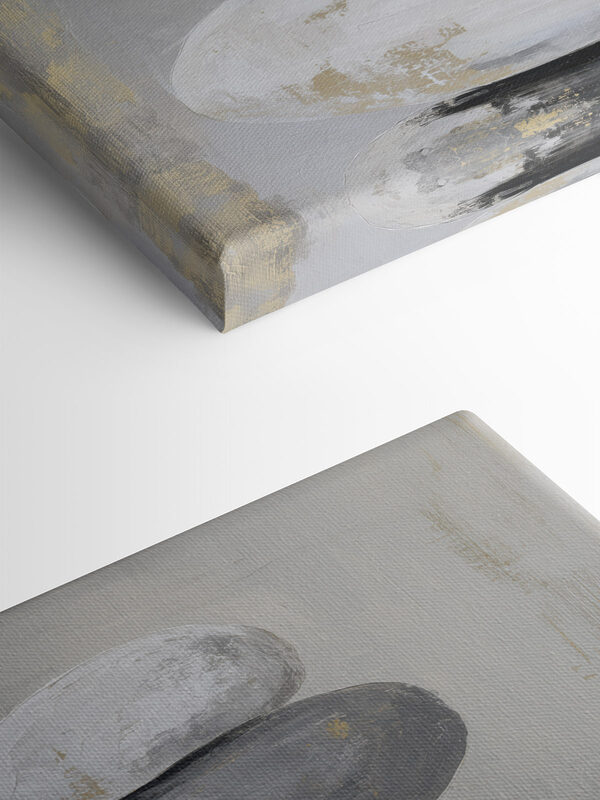 Painting of a stack of rocks