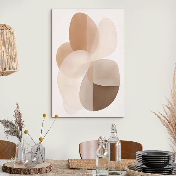 Soft curves in warm tones