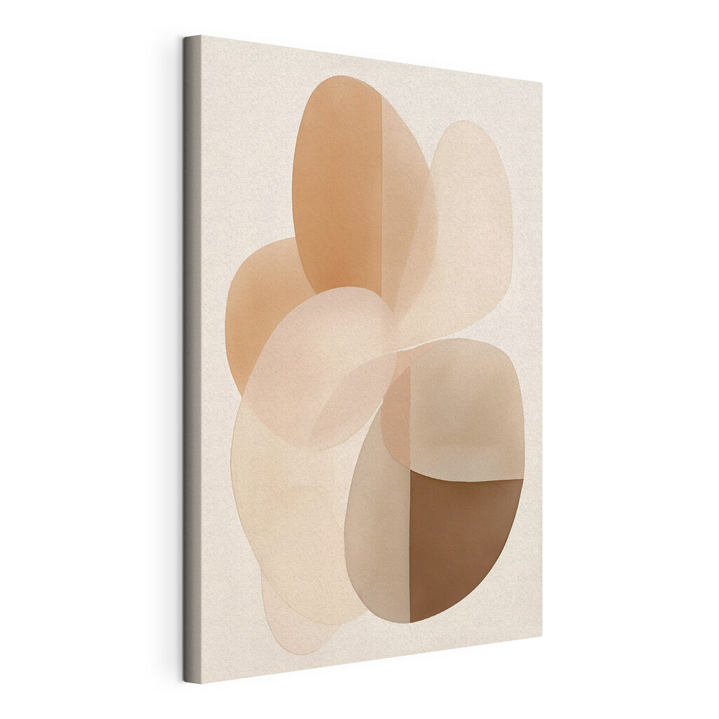 Soft curves in warm tones