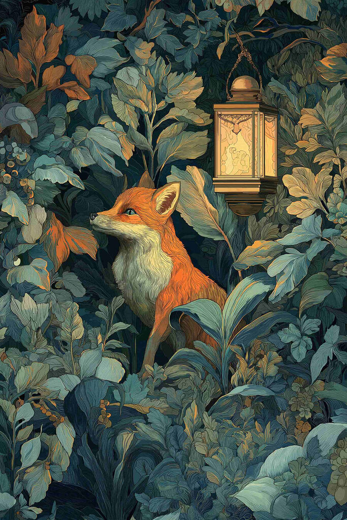 Fox in the woods