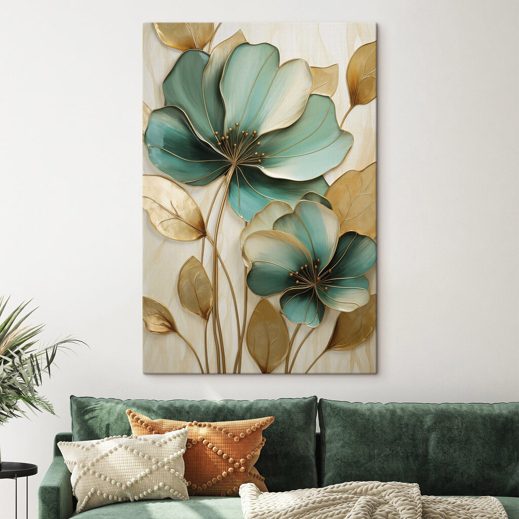 Floral art with elegant design elements