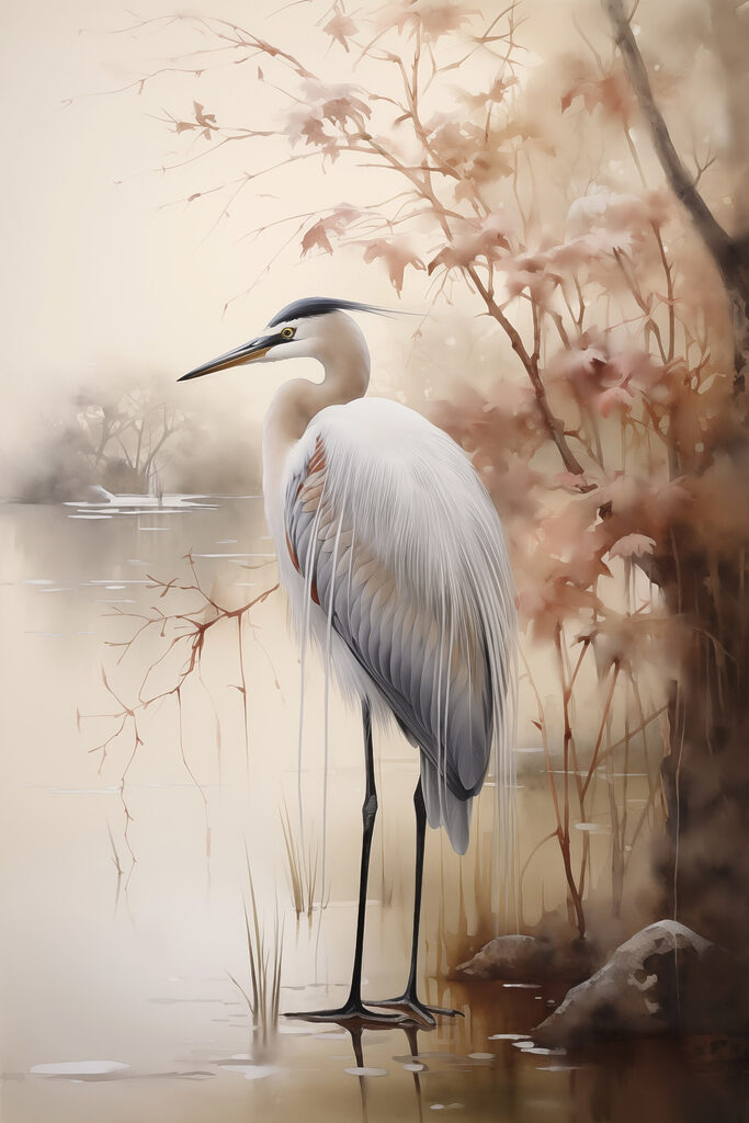 Bird standing in water Bird standing in water