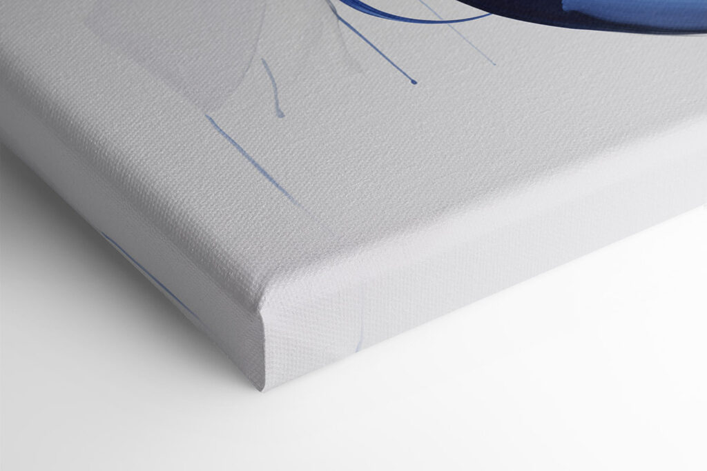 Blue and white paint