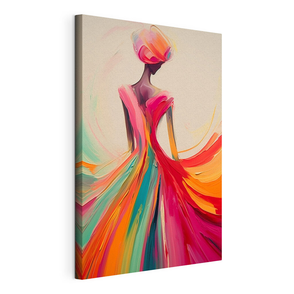 Painting of a woman in a dress