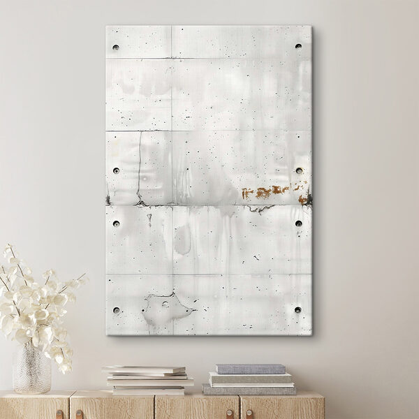 White wall with holes in it White wall with holes in it