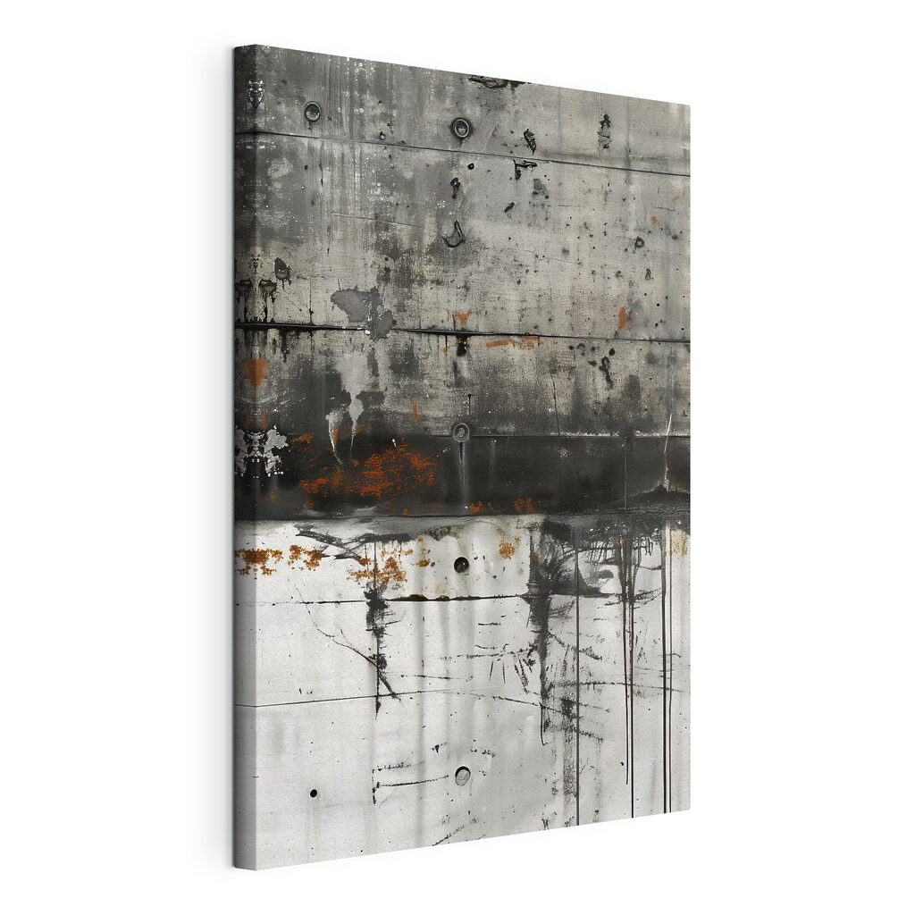 Black and white wall with rust stains Black and white wall with rust stains