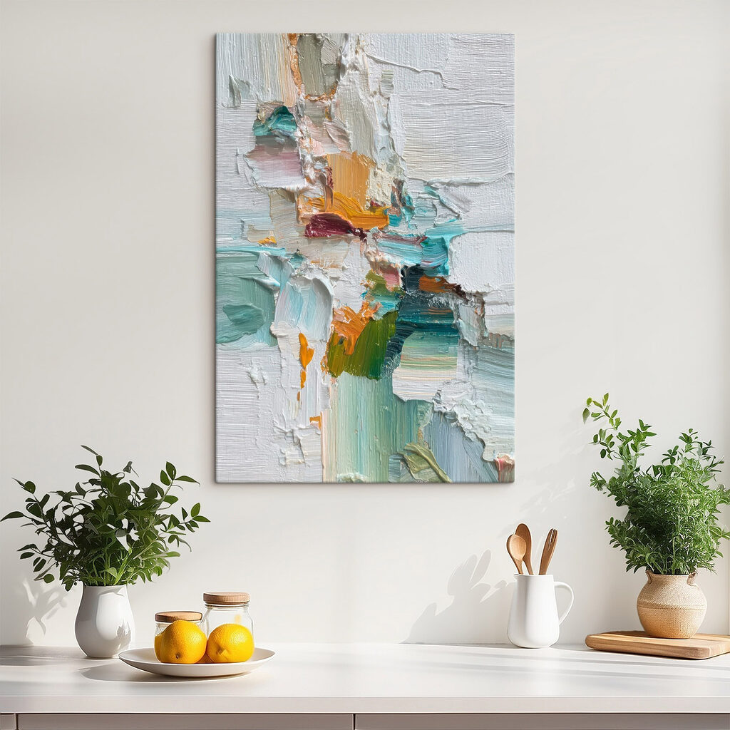 Vibrant palette of abstract colors