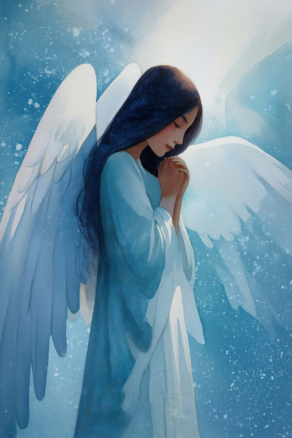 Painting of a woman with wings Painting of a woman with wings