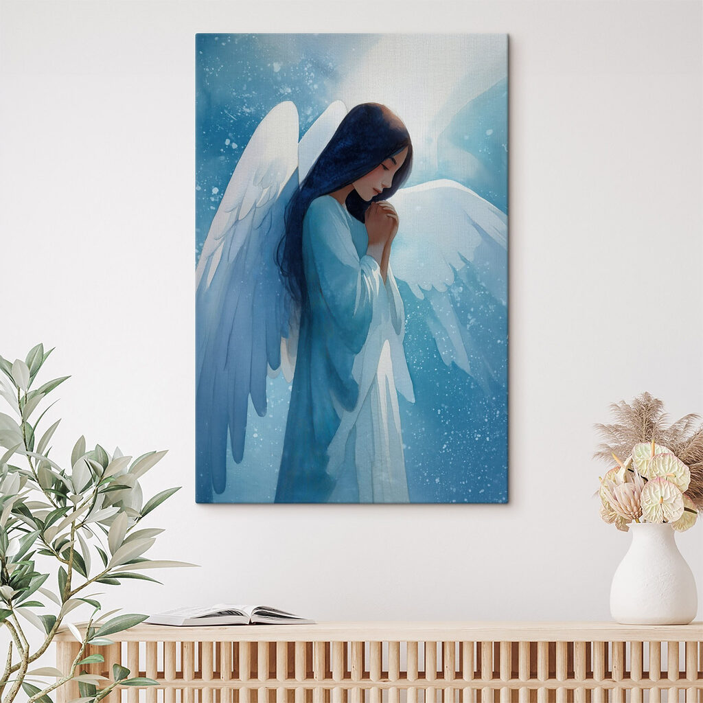 Painting of a woman with wings Painting of a woman with wings