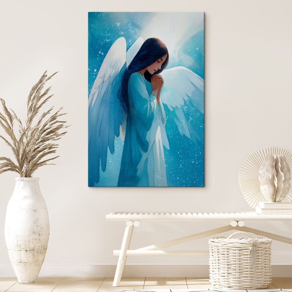 Painting of a woman with wings Painting of a woman with wings