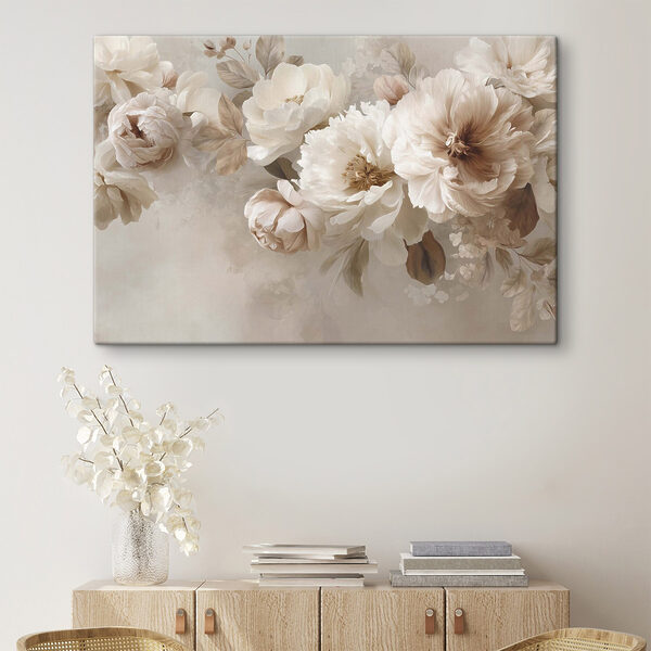 Delicate blooms in soft, muted tones