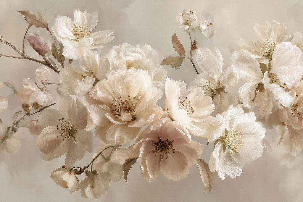 Group of white flowers