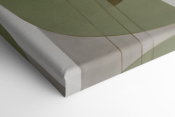 Nature-inspired abstract design on canvas