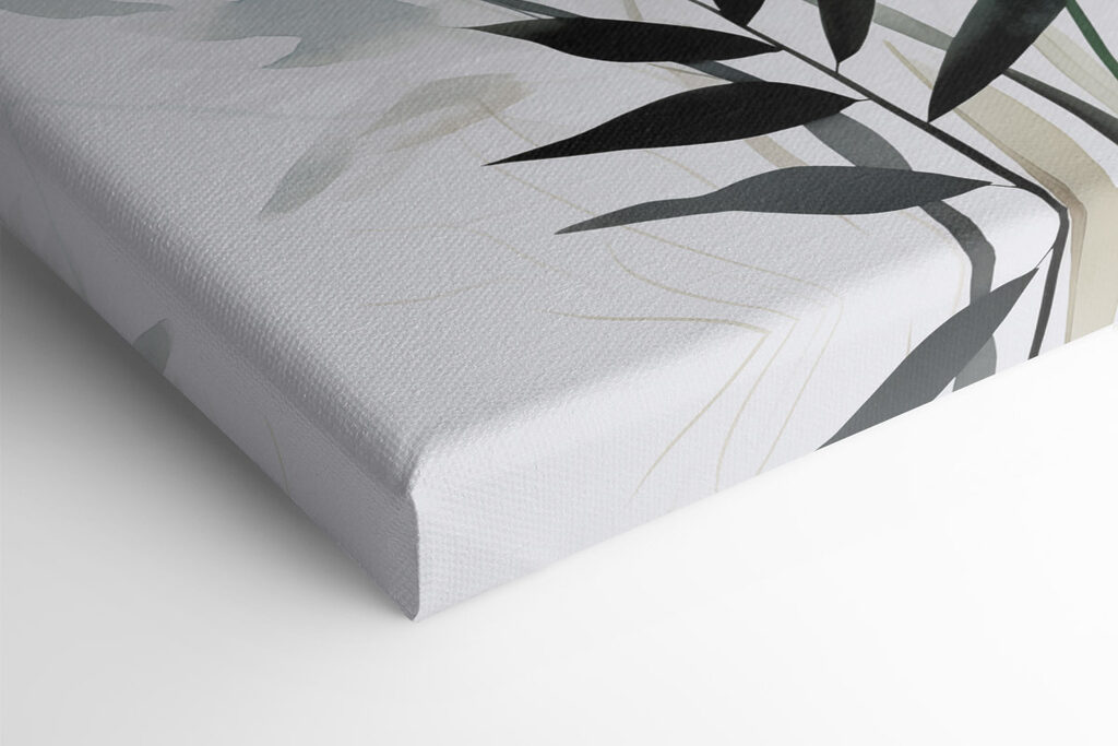 Painting of flowers and leaves