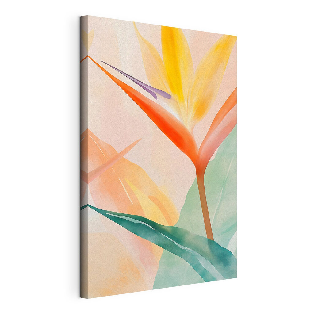 Vibrant colors of tropical foliage