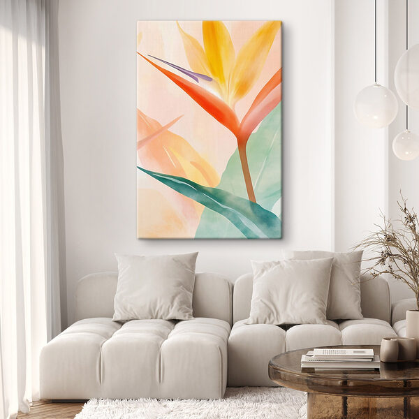 Vibrant colors of tropical foliage