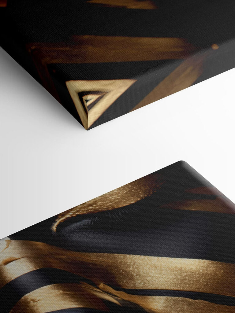 - Striking face art and bold lines