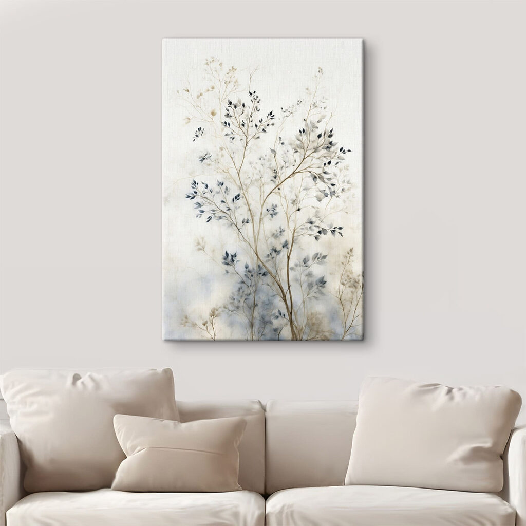 Painting of a tree with leaves Painting of a tree with leaves