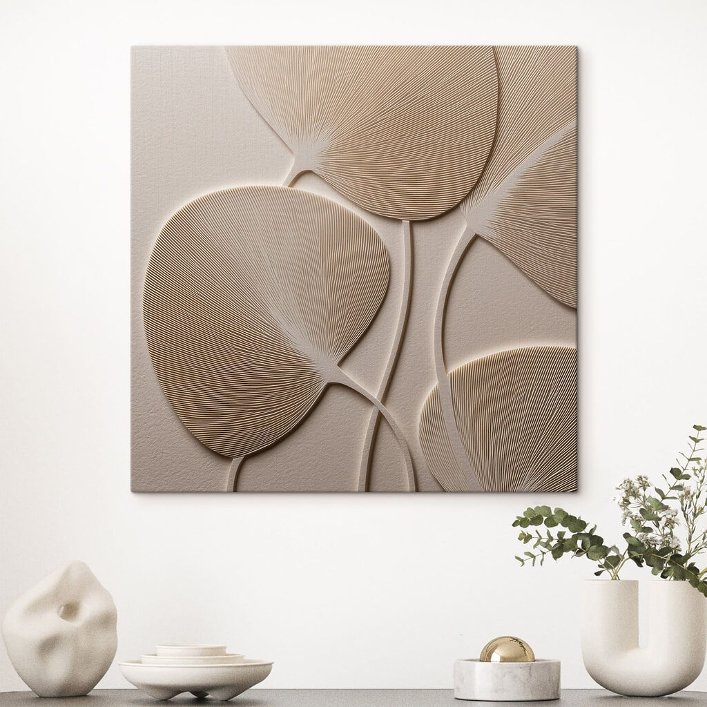 Natural textures in soft tones