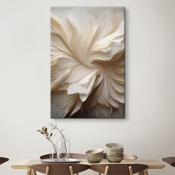 Soft layers create a gentle flow