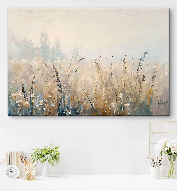 Painting of a field of grass