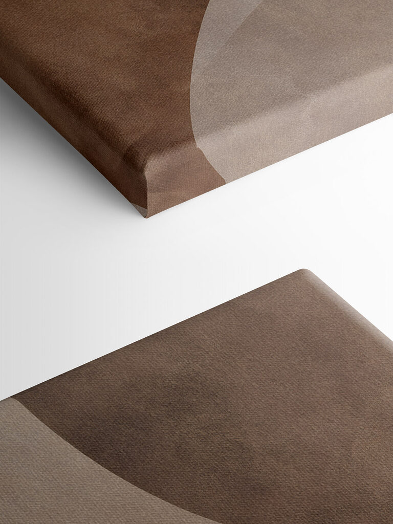 Soft curves in earthy tones