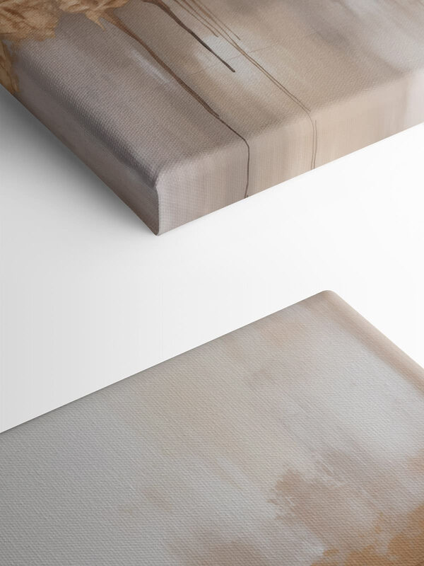 Painting of a white wall with brown paint dripping down Painting of a white wall with brown paint dripping down