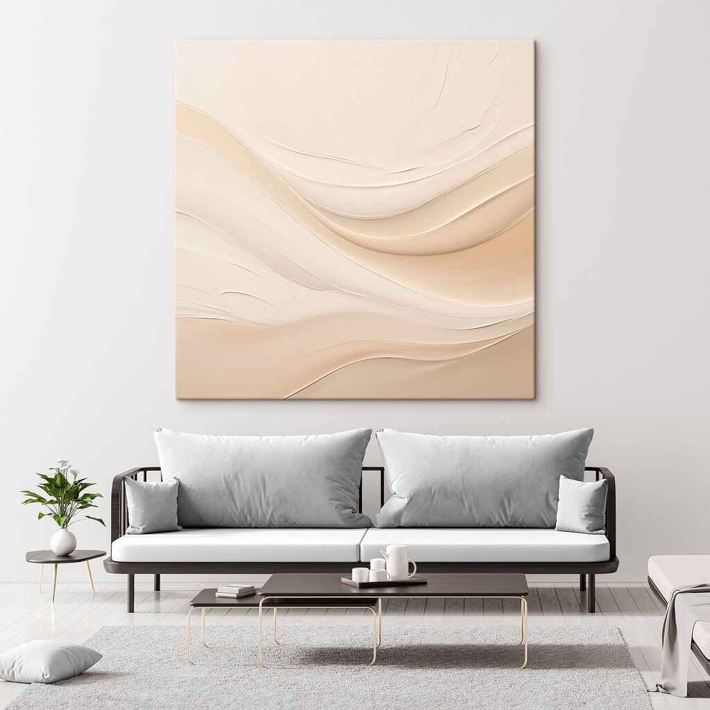 White and tan wavy lines White and tan wavy lines