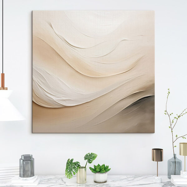 Soft waves in neutral tones