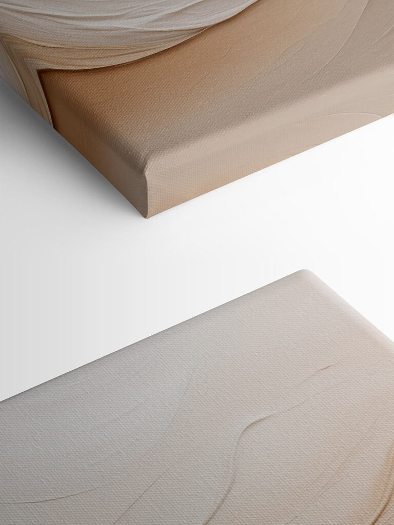 Soft waves in neutral tones