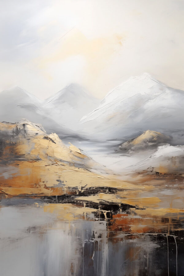 Painting of mountains and water Painting of mountains and water