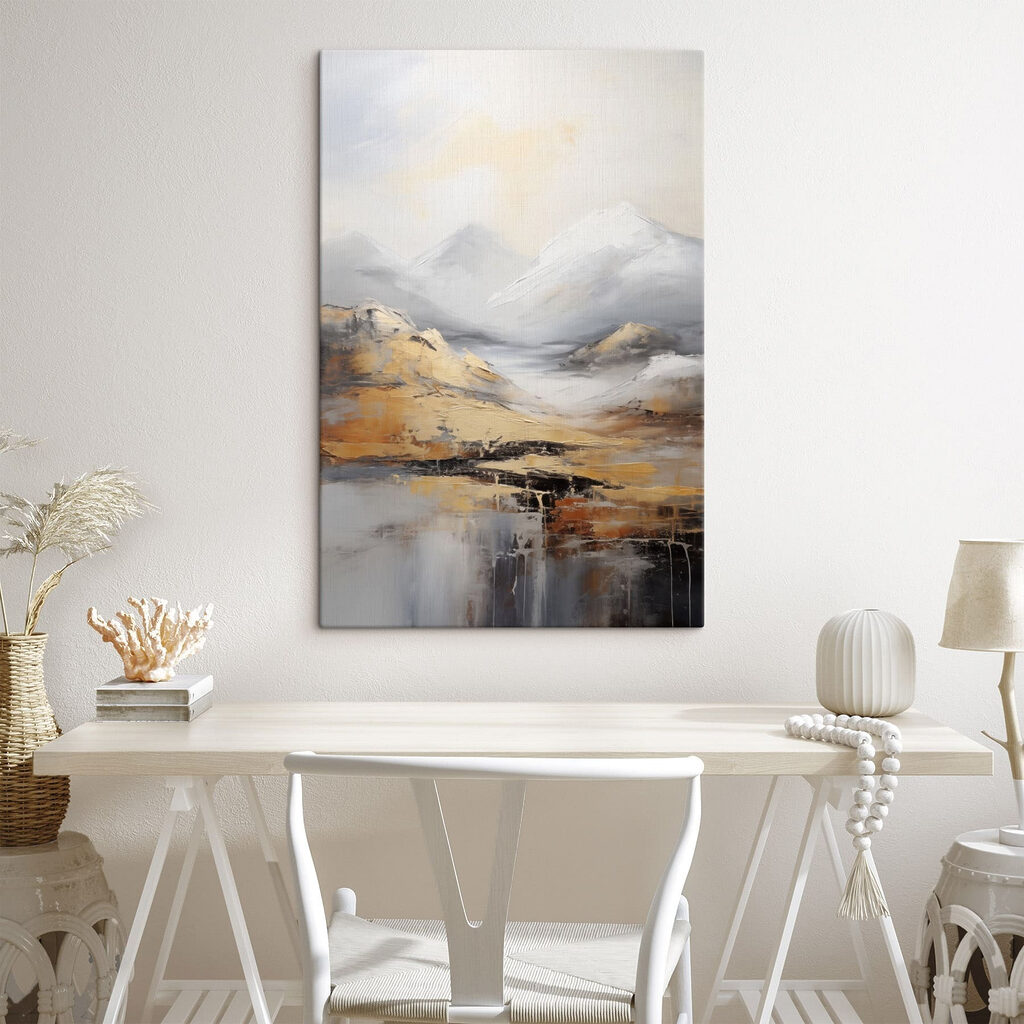 Painting of mountains and water Painting of mountains and water