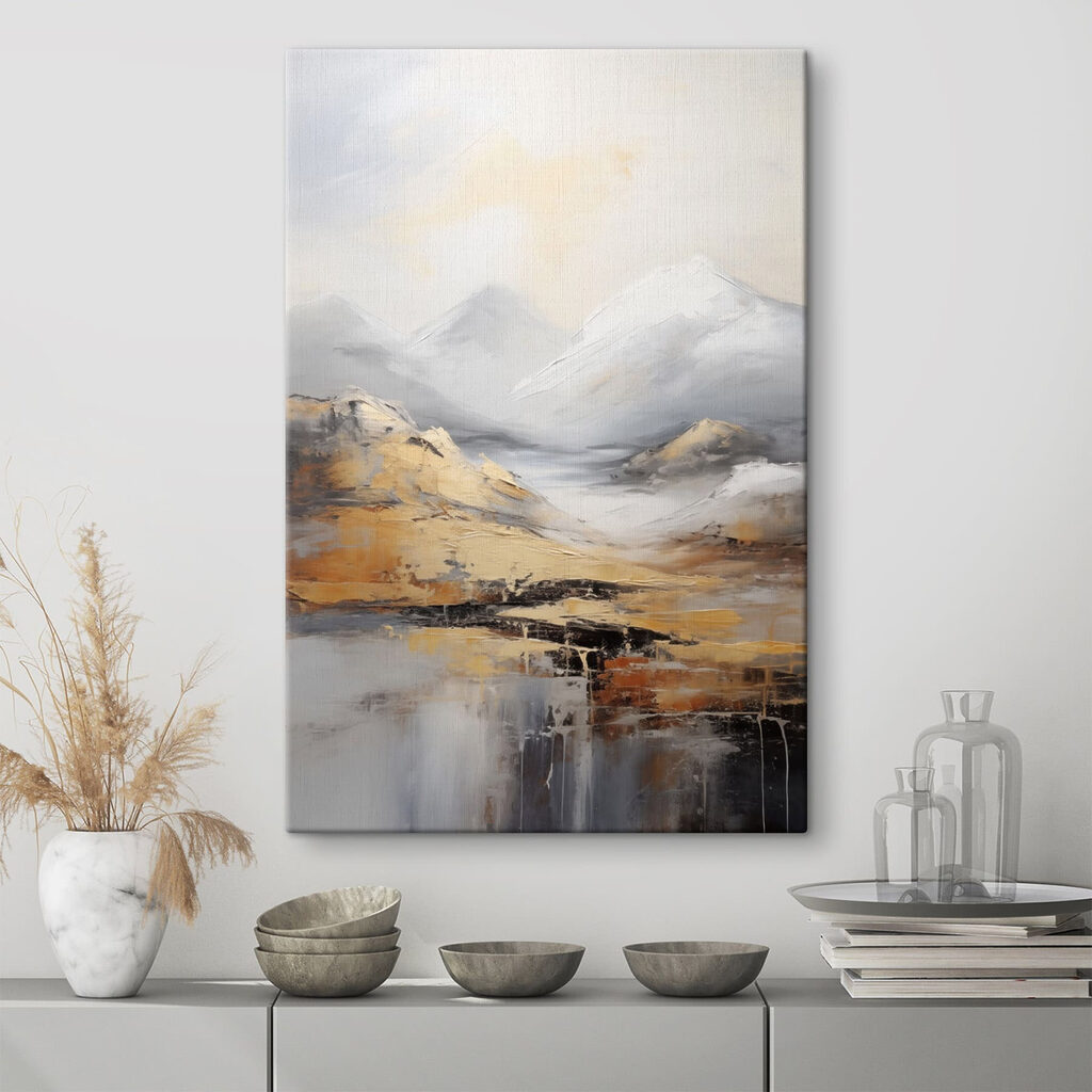 Painting of mountains and water Painting of mountains and water